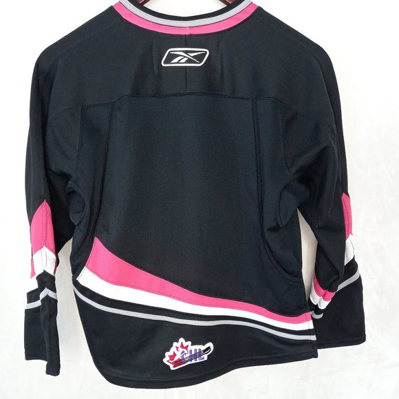 Reebok Calgary Hitmen Minor Hockey WHL Pink Jersey (Youth Small) - Picture 2 of 8